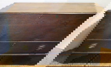EARLY WALNUT BLANKET CHEST