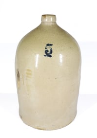 FIVE-GALLON STONEWARE JUG