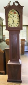 PAINTED TALL CASE CLOCK