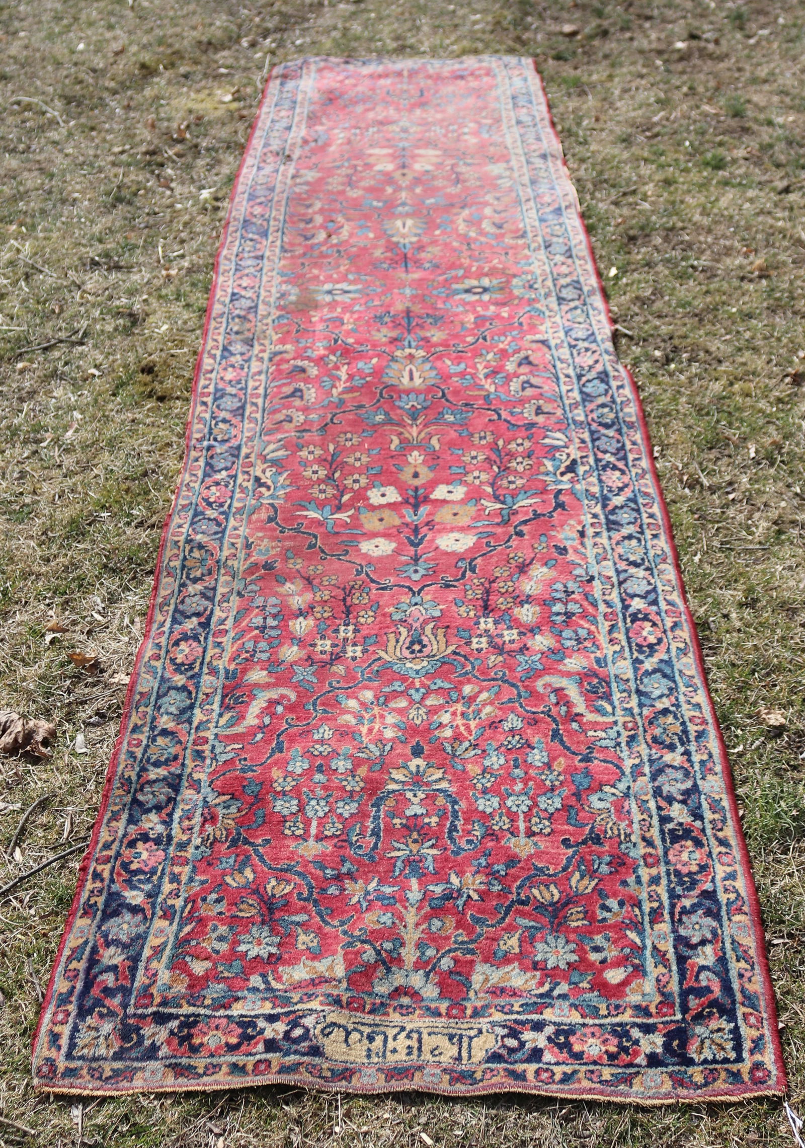 ANTIQUE HANDMADE ORIENTAL RUNNER (1 of 9)
