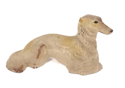 ART DECO CAST IRON BORZOI