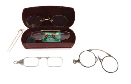 (4) ANTIQUE EYEGLASSES