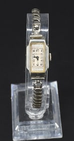 14K WHITE GOLD GRUEN LADIES WRIST WATCH