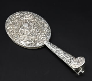 BRITISH STERLING SILVER HAND MIRROR