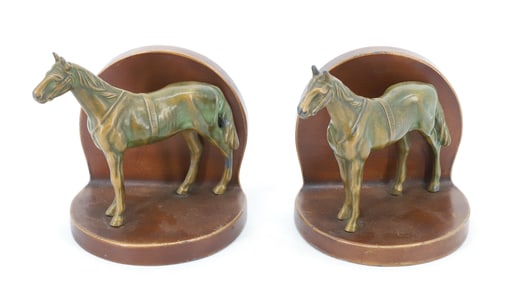 VINTAGE HORSE BOOKENDS