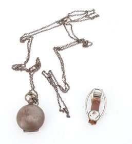 VICTORIAN CHANGE LOCKET, WATCH CHAIN AND FUR CLIP
