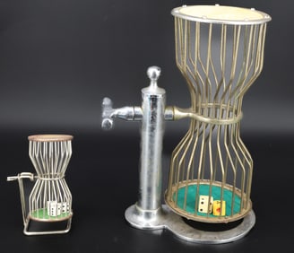 (2) VINTAGE GAMING DICE CAGES