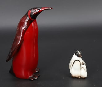(2) ROYAL DOULTON PENGUINS