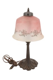 CAST IRON BOUDOIR LAMP