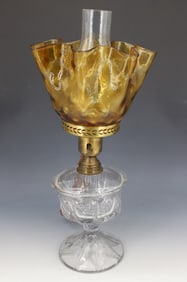 19TH C. KEROSENE TABLE LAMP