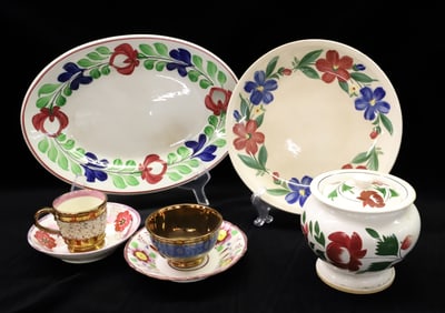 LOT OF 19TH C. DECORATED CHINA