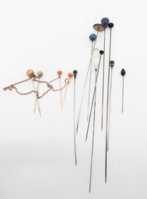 19TH C HATPIN GROUP