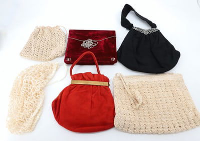 (5) VINTAGE PURSES
