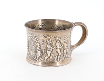 19TH C GORHAM STERLING CHILDS MUG