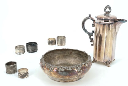 (8) 19TH C SILVERPLATE