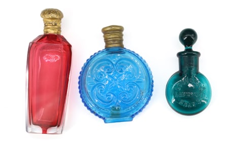(3) ANTIQUE SCENT BOTTLES