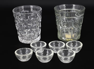 FLINT GLASS TUMBLER GROUP