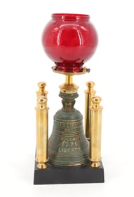 ANTIQUE LIBERTY BELL CIGAR LAMP / LIGHTER