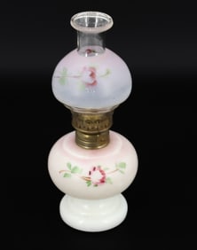 BRISTOL GLASS MINIATURE OIL LAMP