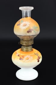 BRISTOL GLASS MINIATURE OIL LAMP