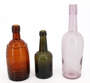 (3) ANTIQUE BOTTLES
