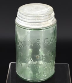 MASON'S PATENT FRUIT JAR WITH ZINC LID