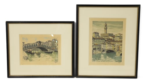 (2) HANS FIGURA VENICE PRINTS