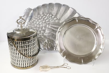 (3) GORHAM ALUMINUM TURKEY TRAY