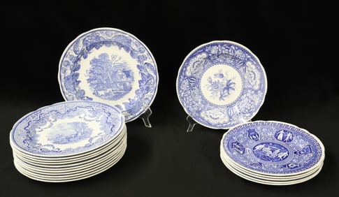 (18) SPODE'S BLUE ROOM COLLECTION PLATES