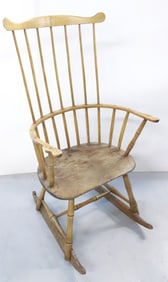 EARLY WINDSOR ROCKING CHAIR