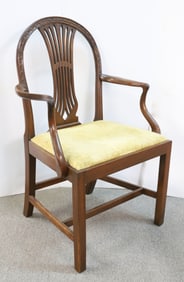 GEORGIAN-STYLE MAHOGANY ARMCHAIR