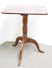 19TH C. TRIPOD BASE CANDLE STAND