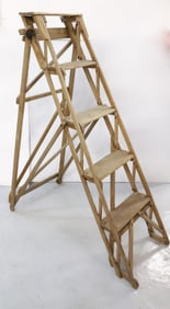 THE HATHERLY ANTIQUE WOODEN LADDER