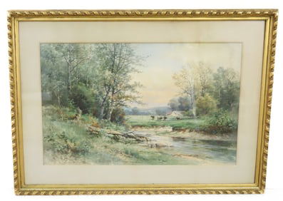 CARL WEBER (AMERICAN 1850-1921) WATERCOLOR ON PAPER