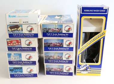 LOT OF MDK K-LINE "O" SCALE BUILDINGS