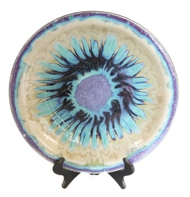 LARGE ART POTTERY CHARGER