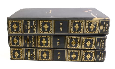 THE MEMOIRS OF CASANOVA, THREE VOLUMES