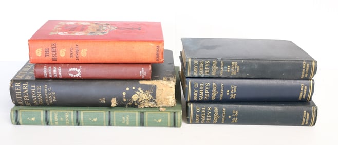 LOT OF (7) ANTIQUE BOOKS