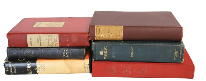 LOT OF (6) ANTIQUE BOOKS