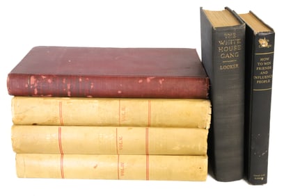 LOT OF (6) ANTIQUE BOOKS
