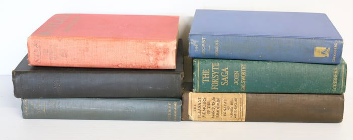 LOT OF (6) ANTIQUE BOOKS