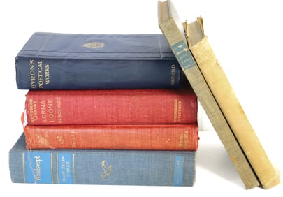 LOT OF (6) ANTIQUE BOOKS