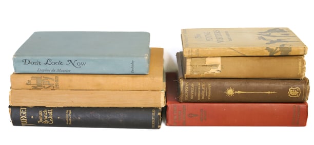 LOT OF (8) ANTIQUE BOOKS