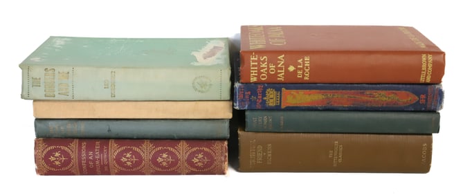 LOT OF (8) ANTIQUE BOOKS
