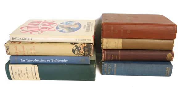 LOT OF (8) ANTIQUE BOOKS