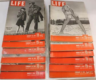 (26) LIFE MAGAZINES, 1947
