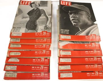 (13) LIFE MAGAZINES, 1950