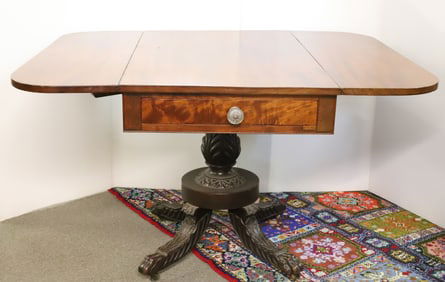 MAHOGANY DROP LEAF TABLE