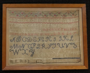 19TH C. SCHOOL GIRL SAMPLER
