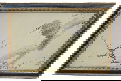 VINTAGE JAPANESE PRINT, FRAMED